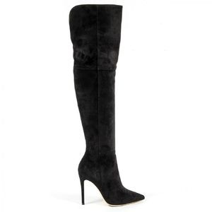 V Italia Versace 19.69 Black Over-the-knee Boots
